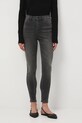 Jeansy damskie skinny z efektem sprania RW25-SJD031 szary RW25