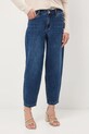 Jeansy damskie slouchy z efektem sprania RW25-SJD405 granatowy RW25