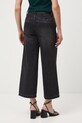 Odzież Jeansy bawełniane damskie wide leg z efektem sprania RW25-SJD409 czarny