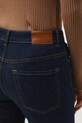 Jeansy damskie slim gładkie granatowy RW25-SJD500