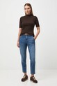 Jeansy damskie carrot z paskiem RW25-SJD507 niebieski RW25
