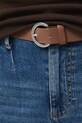 Jeansy damskie carrot z paskiem niebieski RW25-SJD507