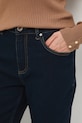 Jeansy damskie slim gładkie granatowy RW25-SJD609