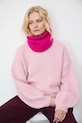Komin damski prążkowany dzianina różowy RW25-SOD700