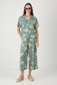 Kalhoty dámské wide leg z viskózy RW25.SPD010 tyrkysová RW25