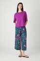 Spodnie damskie wide leg z wiskozy RW25.SPD010 turkusowy RW25