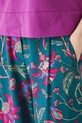 Spodnie damskie wide leg z wiskozy turkusowy RW25.SPD010