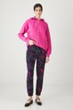 Spodnie dresowe bawełniane damskie z elastanem wzorzyste RW25-SPD013 multicolor RW25
