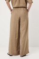 Odzież Spodnie damskie wide leg gładkie RW25-SPD102 beżowy
