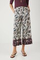 Spodnie damskie culottes wzorzyste tkanina multicolor RW25.SPD103