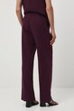 Odzież Spodnie damskie wide leg gładkie RW25-SPD301 bordowy