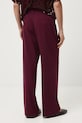 Oblečenie Nohavice hladké wide leg RW25-SPDA01 burgundské