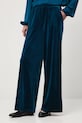 Spodnie damskie wide leg welurowe RW25-SPDA03 turkusowy RW25