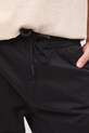 Spodnie męskie jogger z diagonalu czarny RW25-SPM040