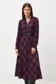 Sukienka damska midi z paskiem z wiskozy RW25-SUD601 multicolor RW25