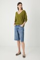 Sweter damski ażurowy z wiskozą RW25-SWD020 zielony RW25