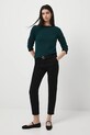 Sweter damski z wiskozą RW25-SWD033 zielony RW25