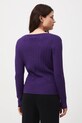 Odzież Sweter damski z warkoczowym splotem RW25-SWD052 fioletowy