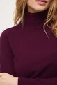 Sweter damski gładki z wiskozą RW25-SWD071 bordowy