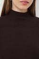Sweter damski gładki RW25-SWD0B0 brązowy