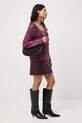 Medicine sweter RW25-SWD502 fioletowy RW25