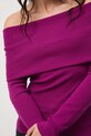 Sweter damski prążkowany RW25-SWD504 fioletowy