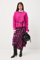 Sweter damski z warkoczowym splotem RW25-SWD609 różowy RW25