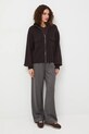 Sweter damski gładki z wiskozą RW25-SWD612 brązowy RW25