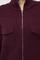 Sweter damski gładki z wiskozą RW25-SWD612 bordowy