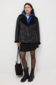 Sweter damski gładki z wiskozą RW25-SWD613 niebieski RW25
