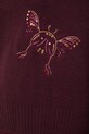 Medicine sweter z domieszką wełny RW25-SWD703 bordowy