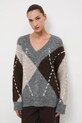 Medicine sweter z domieszką wełny RW25-SWD806 multicolor RW25