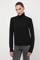 Medicine sweter z wełny merino RW25-SWD810 czarny RW25