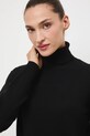 Medicine sweter z wełny merino czarny RW25-SWD810