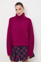 Medicine sweter z wełny merino RW25-SWD812 różowy RW25