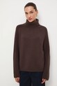 Medicine sweter z wełny merino RW25-SWD812 brązowy RW25