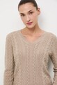Medicine sweter z wełny merino beżowy RW25-SWD813