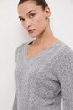 Medicine sweter z wełny merino szary RW25-SWD813