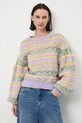 Medicine sweter z domieszką wełny regular multicolor RW25-SWD917