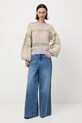 Medicine sweter z domieszką wełny RW25-SWD917 multicolor RW25
