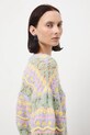 Medicine sweter z domieszką wełny multicolor RW25-SWD917
