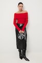 Medicine sweter RW25-SWDA05 czerwony RW25