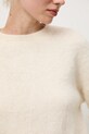 Medicine sweter z wełną alpaki RW25-SWDA13 beżowy