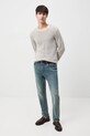 Medicine sweter bawełniany RW25-SWM053 beżowy RW25