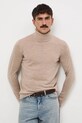 Medicine sweter z wełny merino slim beżowy RW25-SWM700