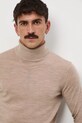Medicine sweter z wełny merino beżowy RW25-SWM700