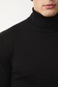 Medicine sweter z wełny merino RW25-SWM700 czarny