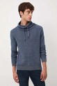 Medicine sweter bawełniany niebieski RW25-SWM713