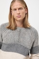 Sweter męski z domieszką wełny multicolor RW25-SWM804