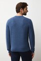 Oblečenie Sveter s prímesou vlny s textúrou RW25-SWMB11 modrá